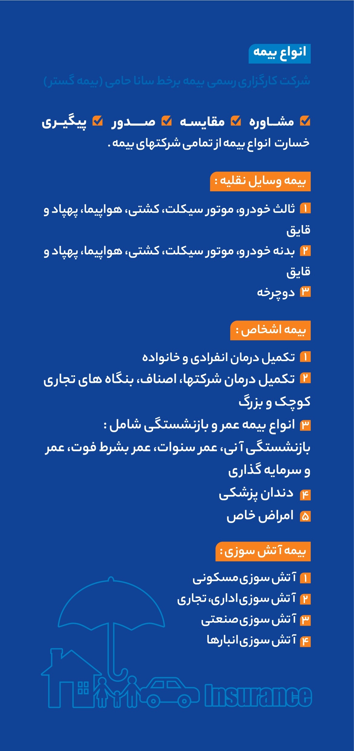 بیمه گستر، کارگزاری بیمه برخط، بیمه آنلاین شیراز، سانا حامی، بیمه آنلاین